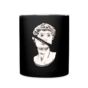 Art Academia Aesthetic David Statue Greek Statue - Full Colour Mug - black - Front