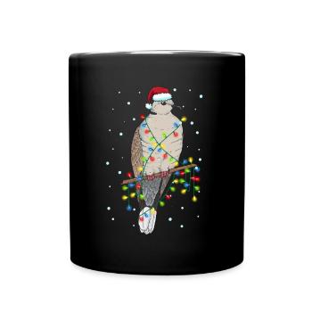 Turteltaube Tauben Weihnachtsoutfit Taubenzüchter - Tasse einfarbig - Schwarz - Vorne