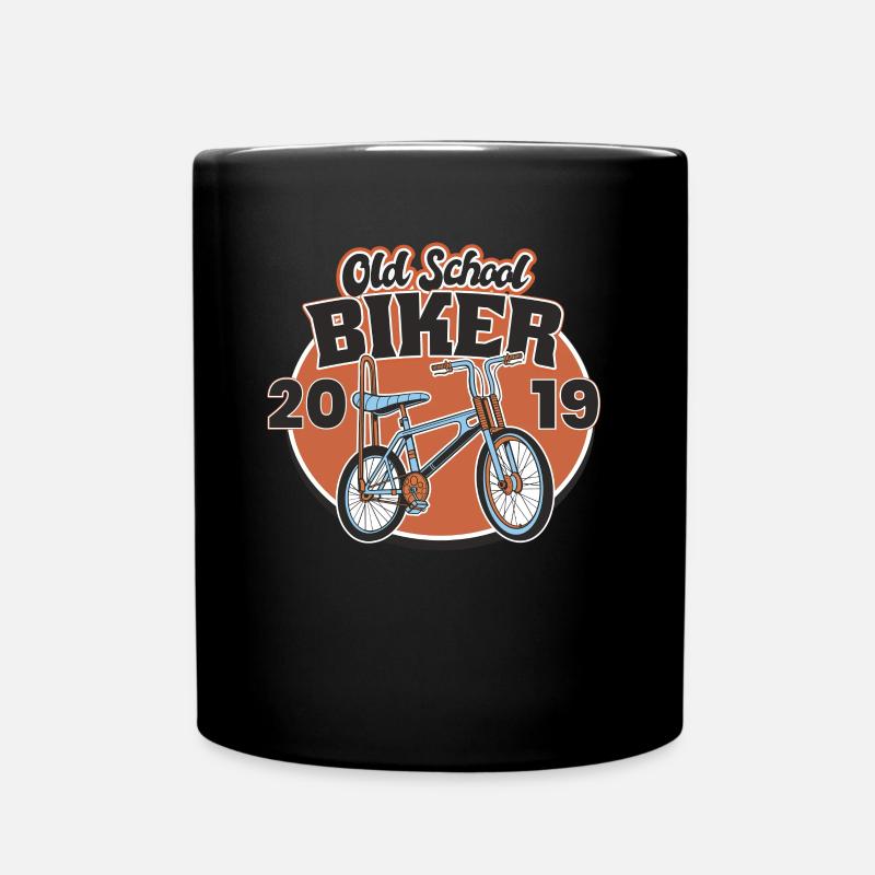 Old School Biker 2019. 4. Geburtstag - Tasse einfarbig - Schwarz