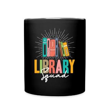 Library Squad - Full Colour Mug - black - Front