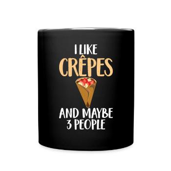 Cadeaux en crêpe pour les amateurs de crêpe - Mug uni - noir - Devant