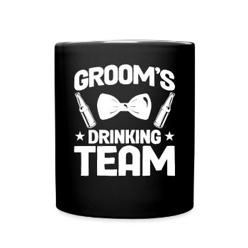 Équipe de buveurs de grooms - Mug uni - noir - Devant