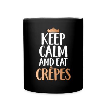 Cadeaux en crêpe pour les amateurs de crêpe - Mug uni - noir - Devant