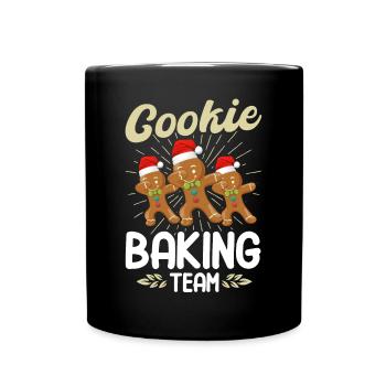 Cookie Baking Team - Tasse einfarbig - Schwarz - Vorne