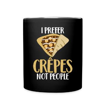 Crepe Gifts for Crepe Lover - Full Colour Mug - black - Front