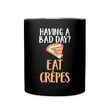 Crepe Gifts for Crepe Lover - Full Colour Mug - black - Front