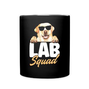 Lab Squad Labrador - Tasse einfarbig - Schwarz - Vorne
