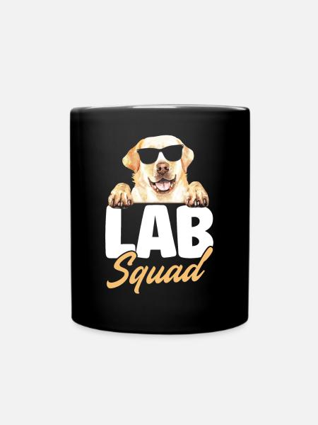Lab Squad Labrador - Tasse einfarbig - Schwarz