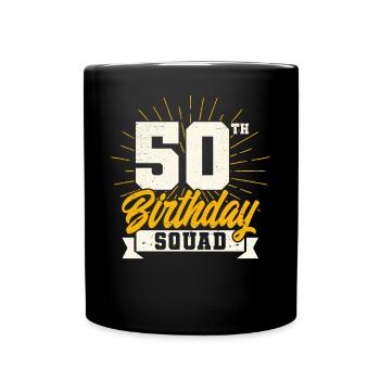 50th birthday - Full Colour Mug - black - Front