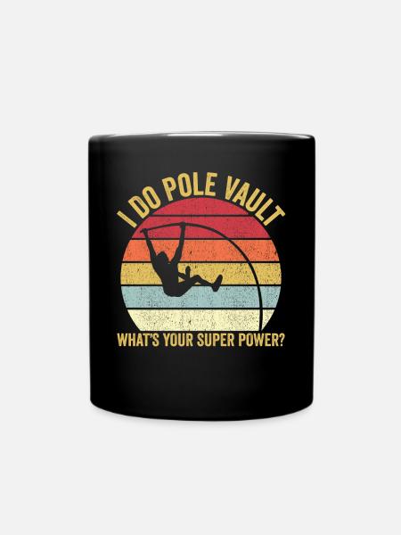 Fun Pole Vault Pole Vault - Full Colour Mug - black