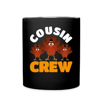 Cousin Crew - Tasse einfarbig - Schwarz - Vorne