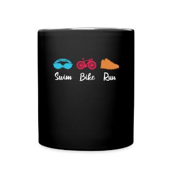 Triathlete - Full Colour Mug - black - Front