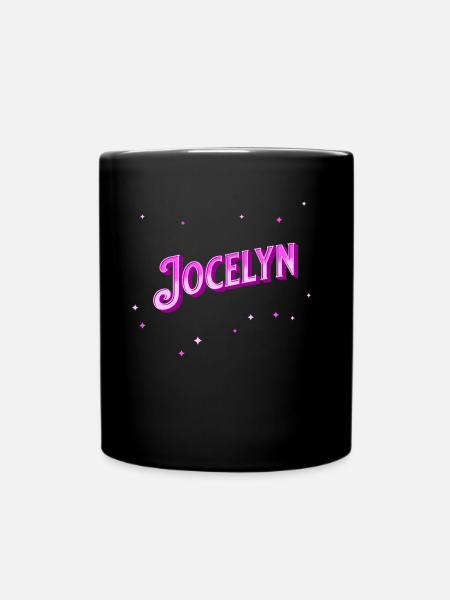 Jocelyn Namen personalisiert - Tasse einfarbig - Schwarz