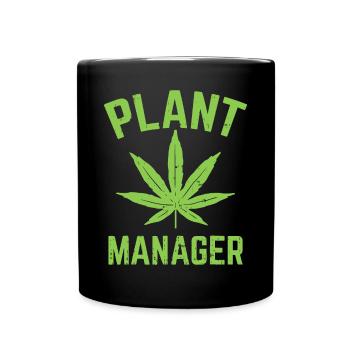 Directeur d’usine Weed Leaf Cannabis Marijuana Funny 4 - Mug uni - noir - Devant