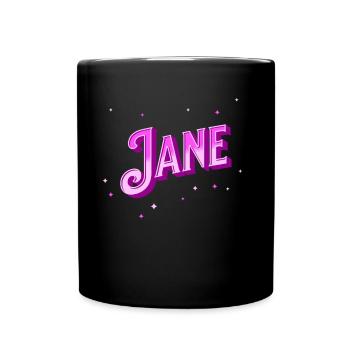 Nom Jane personnalisé - Mug uni - noir - Devant