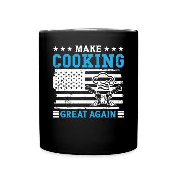 Chef Make Cooking Great Again Cooking Chef - Full Colour Mug - black - Front