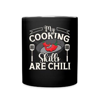 Chef Cooking Skills Are Chili Cooking Chef - Full Colour Mug - black - Front