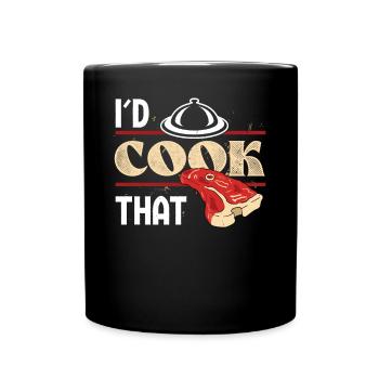 Koch Id Cook That Kochen Chefkoch Köche Essen - Tasse einfarbig - Schwarz - Vorne