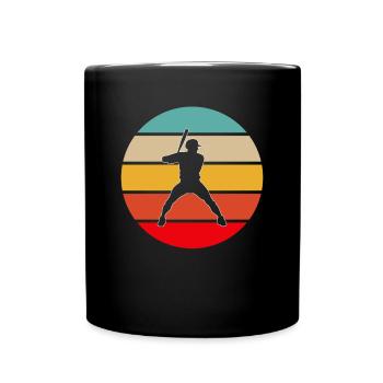 Baseball Rétro - Mug uni - noir - Devant