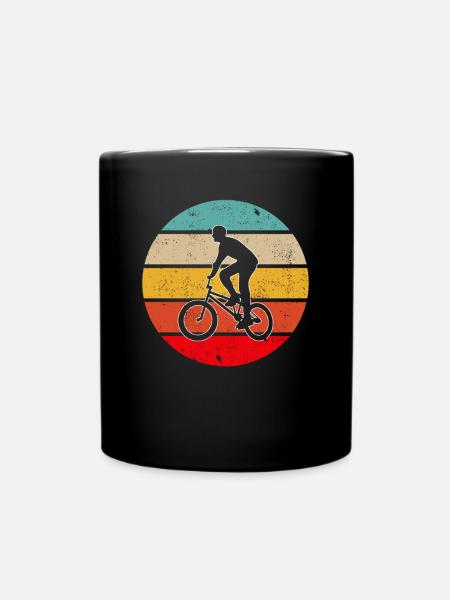 BMX Retro - Tasse einfarbig - Schwarz