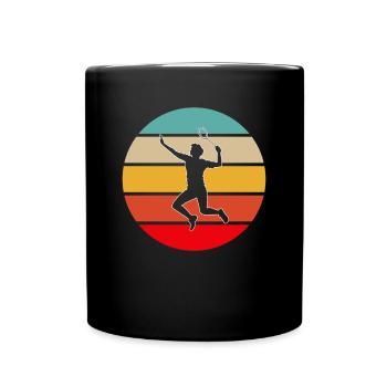 Badminton Rétro - Mug uni - noir - Devant