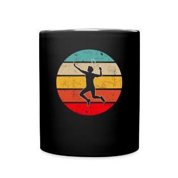 Badminton Rétro - Mug uni - noir - Devant