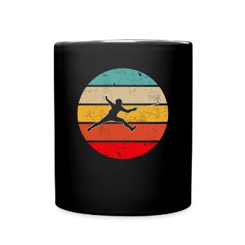 Fechten Retro - Tasse einfarbig - Schwarz - Vorne