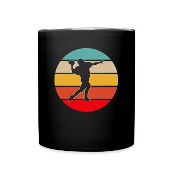 Football Rétro - Mug uni - noir - Devant