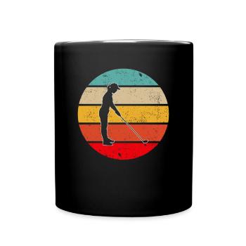 Golf Retro - Full Colour Mug - black - Front