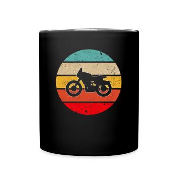 Moto Rétro - Mug uni - noir - Devant