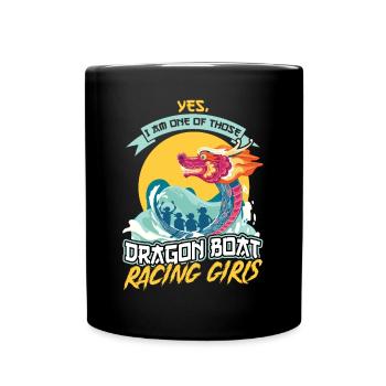I Am A Dragon Boat Racing Girl - Full Colour Mug - black - Front