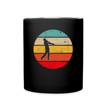 Golf Retro - Tasse einfarbig - Schwarz - Vorne