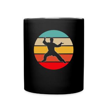 Martial Arts Retro - Full Colour Mug - black - Front