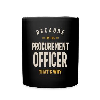 Procurement Officer Job Occupation Birthday Worker - Full Colour Mug - black - Front