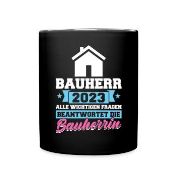 Client 2023 Quote topping-out ceremony dream house - Full Colour Mug - black - Front