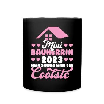 Junior client 2023 Quote topping-out ceremony dream house - Full Colour Mug - black - Front