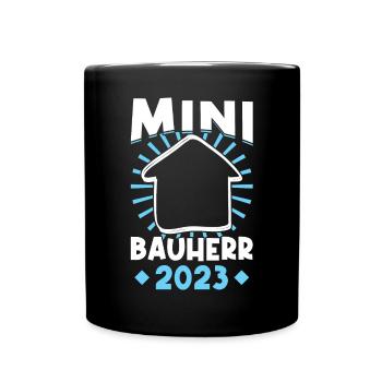 Junior builder 2023 Quote topping-out ceremony dream house - Full Colour Mug - black - Front
