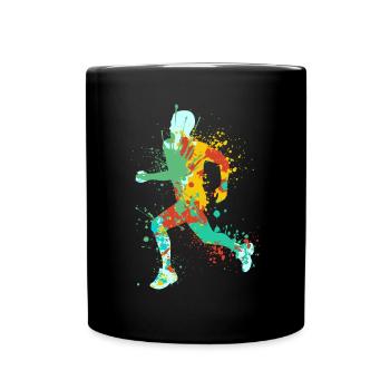 Splash Running Jogging - Mug uni - noir - Devant