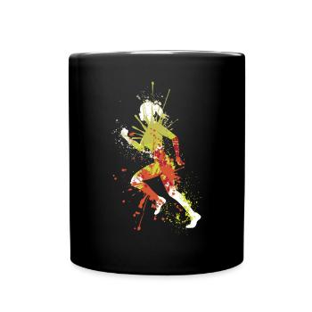 Splash Running Jogging Girl - Mug uni - noir - Devant