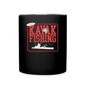 Kayak Pêche Kayak Pêcheur Kayak Kayaker Cadeau - Mug uni - noir - Devant