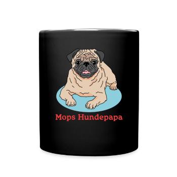 Pug Dog Daddy Dog Owner Dogs Gift - Full Colour Mug - black - Front
