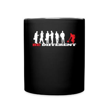 Basketball Geschenkidee Sport Design - Tasse einfarbig - Schwarz - Vorne