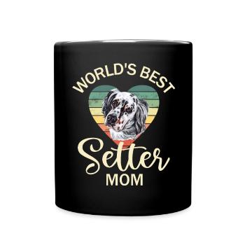 Deutsch Setter Dog - Full Colour Mug - black - Front