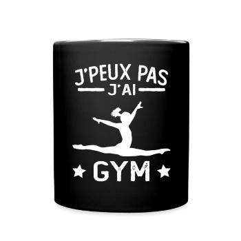 Gymnastique Cadeau Je Peux Pas J'ai Gym - Mug uni - noir - Devant