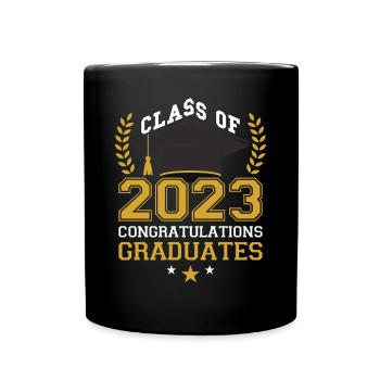 Cérémonie de remise des diplômes de la promotion 2023 - Mug uni - noir - Devant