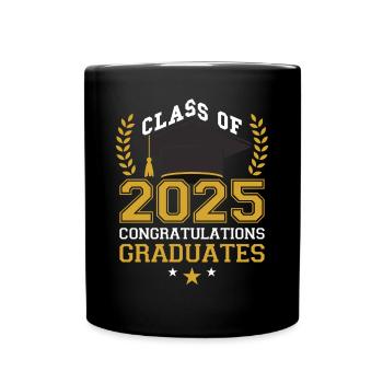 Cérémonie de remise des diplômes de la promotion 2025 - Mug uni - noir - Devant