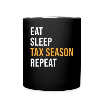 Accountant Saying Tax Season - Full Colour Mug - black - Front