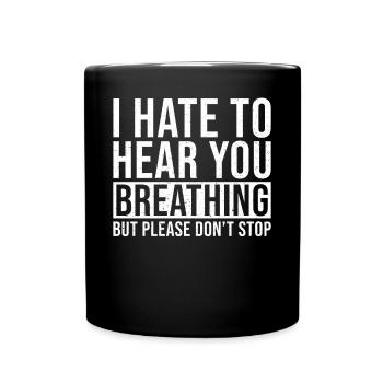Misophonia Spell Breathing - Full Colour Mug - black - Front