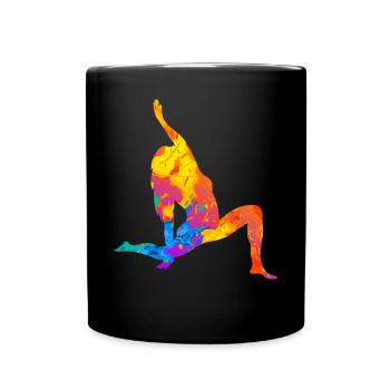 Yoga Yoga Yoga Women Gift - Full Colour Mug - black - Front