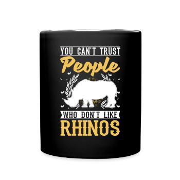 Rhinocéros Cadeau Rhino Rhinocéros - Mug uni - noir - Devant